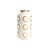 Vase Futura Circles keramik weiß gold / Ø 18 x H 32 cm - Jonathan Adler