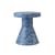 Hocker Bit Cone plastikmaterial blau / Beistelltisch - 100% Recycling-Kunststoff / Ø 36 cm - Normann Copenhagen