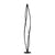 Lampada a stelo In The Wind metallo nero LED / H 183 cm - Nemo
