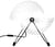 Lampe de table Eclipse plastique blanc / Ø 32 cm - Objekto