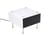 Lampe de table G60 Small métal plastique blanc noir / Réédition 1959, Pierre Guariche - 27 x 27 cm - SAMMODE STUDIO