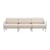 Modulares Gartensofa Maximo textil beige / 3-Sitzer - L 253.5 cm - NARDI