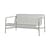 Canapé de jardin 2 places Palissade Lounge métal gris / L 139 cm - Bouroullec, 2016 - Hay