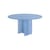 Tavolo rotondo Simoon 05 vetro blu / Ø 140 x H 74 cm - Riciclato - Glas Italia