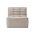 N701 Upholstered armchair textile beige / UK version - Ethnicraft