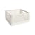 Panier Colour Crate plastique blanc Large Square / 42 x 42 cm - Recyclé - Hay