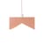 Aberto Pendant metal pink / L 40 x H 20 cm - ATELIER DOBRA
