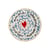 Piatto per dolcetti Sempre amore ceramica multicolore / Ø 16,5 cm - Bitossi Home