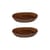 Suppenteller Out of Line Medium keramik braun / Set von 2 - Ø 23 cm - Serax