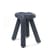 Tabouret rembourré Bold tissu bleu - Moustache