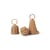 Weihnachtskugel Braided faser braun / 3er Set - Geflochtenes Rattan handgefertigt - Ferm Living
