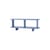 Scaffale Archivo JH43 by Jaime Hayon legno blu / Consolle bassa - L 140 x H 54 cm - &tradition