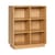 Bibliothèque Disco Small bois naturel / L 80 x P 30 x H 95 cm - HÜBSCH