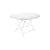 Tavolo pieghevole Bistro metallo bianco / Ø 117 cm -  6/8 persone - Foro per parasole - Fermob