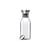 Carafe Stoppe-goutte métal verre transparent 1L / Sans fourreau - Eva Trio