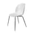 Chaise Beetle plastique blanc / Pieds noirs - Gubi