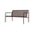 Dapple Lounge Bench with backrest metal brown / L 131 cm - 2 seater - Ferm Living