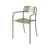 Fauteuil empilable Patio Lames métal vert / Lattes - Tolix