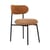 Gepolsterter Stuhl Maia textil rot - NV GALLERY