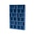Libreria Read legno blu / L 139,2 x P 30 x H 211,8 cm - MONTANA