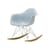 RE RAR - Eames Plastic Armchair Rocking chair plastic material blue / (1950) - Recycled - Vitra