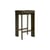 Tabouret haut Chisel 30 Low / H 65 cm - Rembourrage cuir - Hay