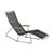 Transat inclinable Click Sunrocker plastique noir / 2 positions - Houe
