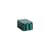 Tin Small Airtight box metal green / 17 x 11 x H 7.3 cm - Hay