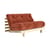 Canapé convertible Roots / L 140 cm - 3 positions / Structure pin clair - KARUP