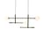 Copenhagen Pendant metal green / L 97 cm - Mobile arms - It's about Romi