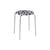 Tabouret Petit Rond INDOOR métal / Assise tissu zèbe - Frama 