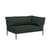 Divano da giardino modulare Level 2 tessuto verde / Schienale extra morbido - Angolo destro - L 139 x P 92,5  cm - Houe