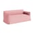 Canapé droit Mimi tissu rose / 2,5 places - L 190 cm - Hay