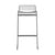 Tabouret de bar Hee métal gris / H 75 cm - Hay