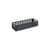 Colour Crate MINI Basket plastic material grey Oblong / 13 cm x 34.5 cm - Hay
