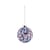 Proust 3 Bauble glass blue Ø 9 cm / By Alessandro Mendini - Hand-decorated - Alessi