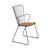 Fauteuil Paon métal noir bois naturel / bambou - Houe