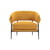 Fauteuil rembourré Nena Lounge tissu jaune - Zanotta
