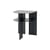 Tavolino d'appoggio Rand metallo nero / 40 x 40 x H 48,4 cm - NEW WORKS