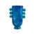 Vaso Mustique Disc materiale plastico blu / Acrilico - Jonathan Adler