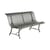 Banc avec dossier Louisiane métal vert gris / L 150 cm - Métal - Fermob