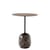 Guéridon Lato LN8 marbre bois naturel / Marbre & bois - Ø 40 x H 50 cm - &tradition
