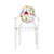 Kindersessel Lou Lou Ghost plastikmaterial bunt transparent / mit Motiv auf der Rückenlehne - Kartell