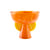 Coupe Mustique Pedestal orange / Ø 23 x H 21,5 cm - Acrylique - Jonathan Adler