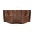 Divano d'angolo N701 pelle marrone / Modulo ad angolo arrotondato a 90° - L 120 cm - Ethnicraft