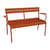 Banc avec dossier Luxembourg métal orange / 2 places - L 131 cm - Fermob