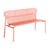Banc avec dossier Week-end métal orange / Aluminium - L 121 cm - Petite Friture