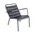 Fauteuil bas Luxembourg métal gris / Dossier incliné - Fermob