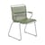 Fauteuil Click Dining plastique vert / Accoudoirs bambou - Houe