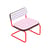 Gepolsterter Sessel Super Lounge Chair textil bunt - Seletti